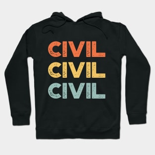 Civil Vintage Retro (Sunset) Hoodie